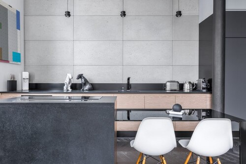 Køkken i grå farver