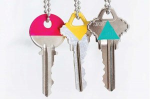 Organisering af dine nøgler ved at farve dem