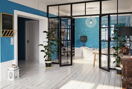 stue indrettet med smart design