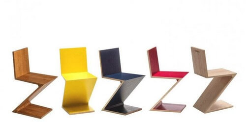 Zigzag-stole i forskellige farver