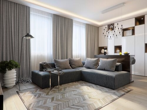 Du kan dekorere med tæpper i din stue