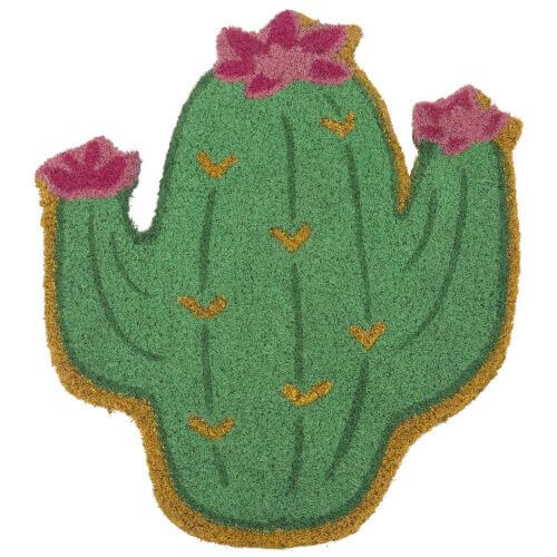 dørmåtte i form af en kaktus som er en af de mest populære dørmåtter i 2019