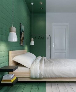 grønt er fint til soveværelset