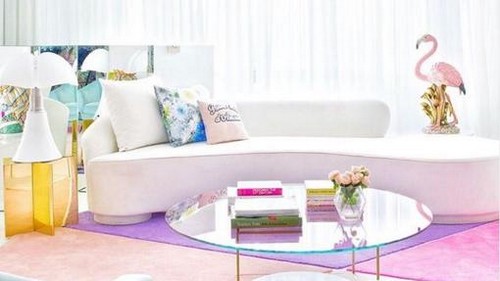 Instagram-konto med pink indretning 