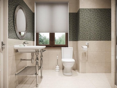 Dekorative badeværelsesfliser til et klassisk badeværelse 