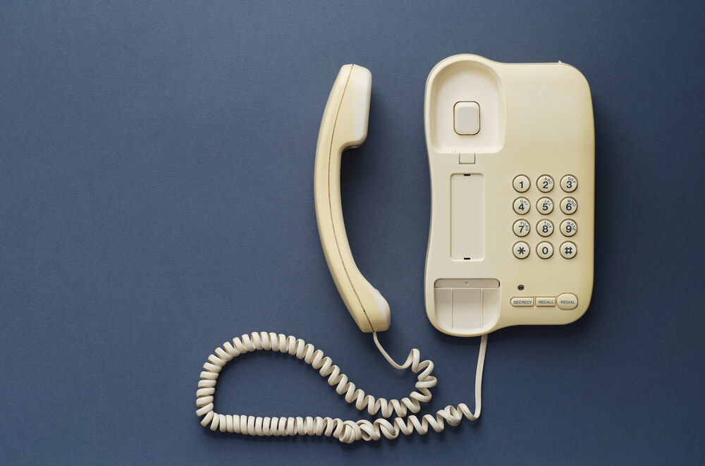 gammel telefon