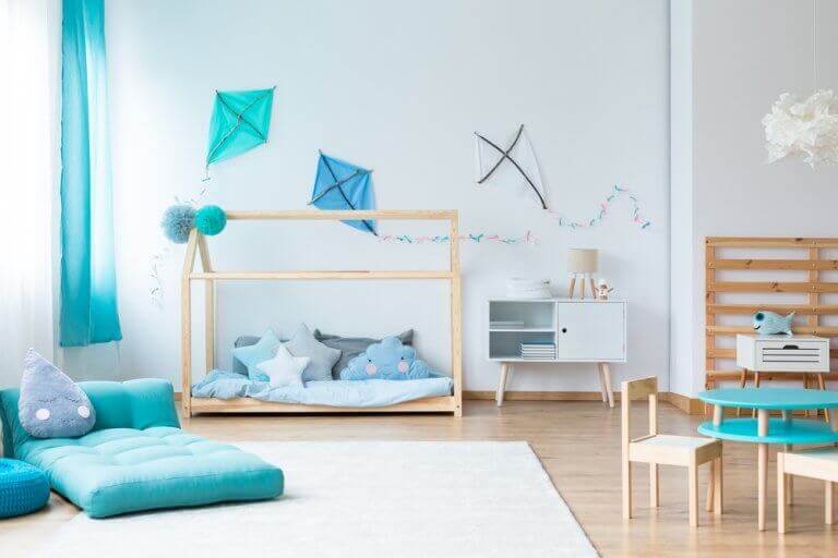 Dekorer dit barns værelse med drager