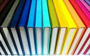 farvet bøger