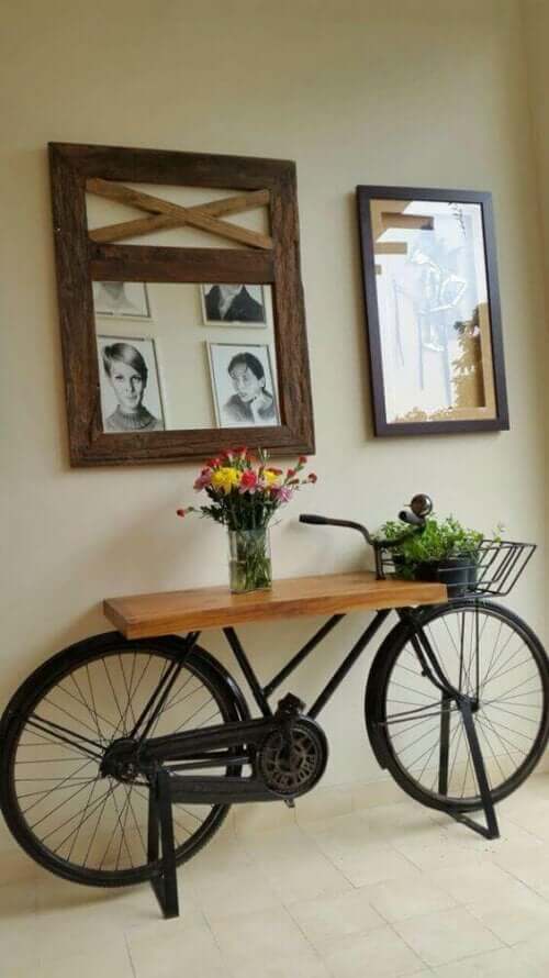 hvis du er cykelfan, kan din yndlingsscykel også indgå som en del af indretningen af dit rum