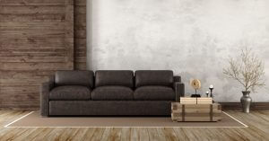 Braunes Sofa