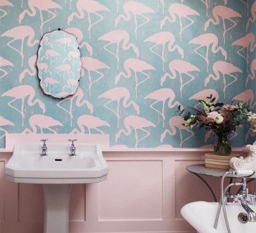 Ein rosafarbenes Dekor für mehr Eleganz in deinem Badezimmer 