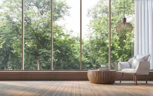 Wohnzimmer einrichten: Panorama Fenster