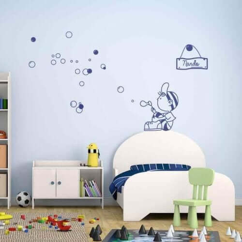 Seifenblasenbilder passen gut ins Kinderzimmer