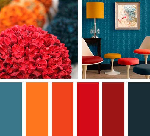 Seleção de cores do Moodboard-decoração da casa