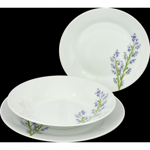 Lavender porcelain flatware