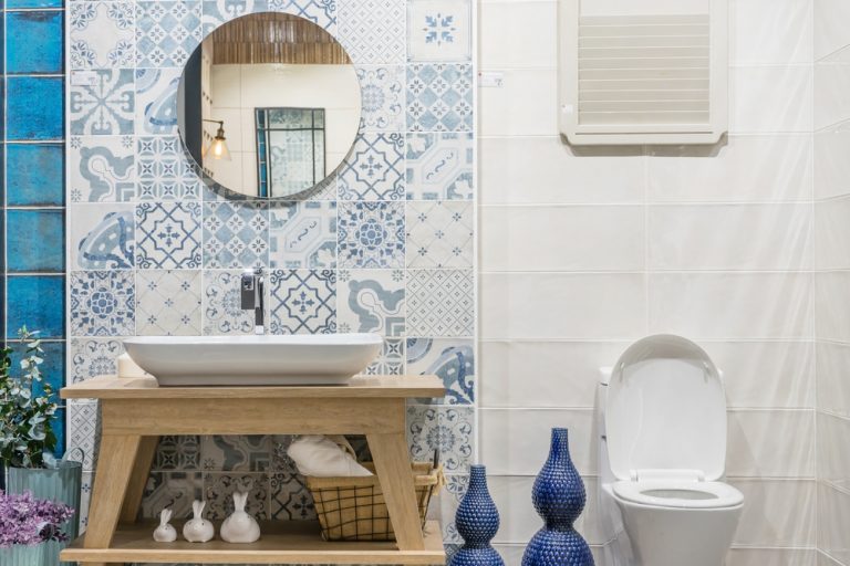 Ideas de azulejos con relieve para el baño