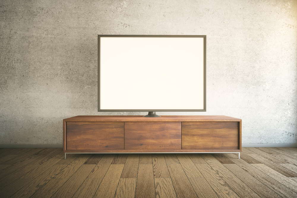 Mueble de madera para la televisión