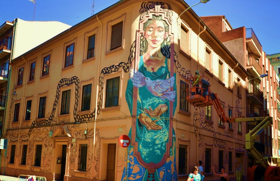 El arte urbano del Barrio del Oeste, en Salamanca.