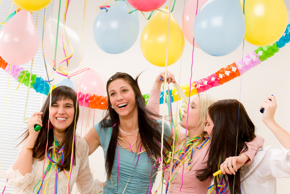fiesta de 15 años con globos