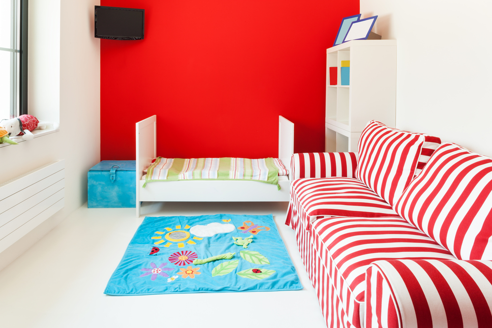 Habitaciones infantiles en color rojo