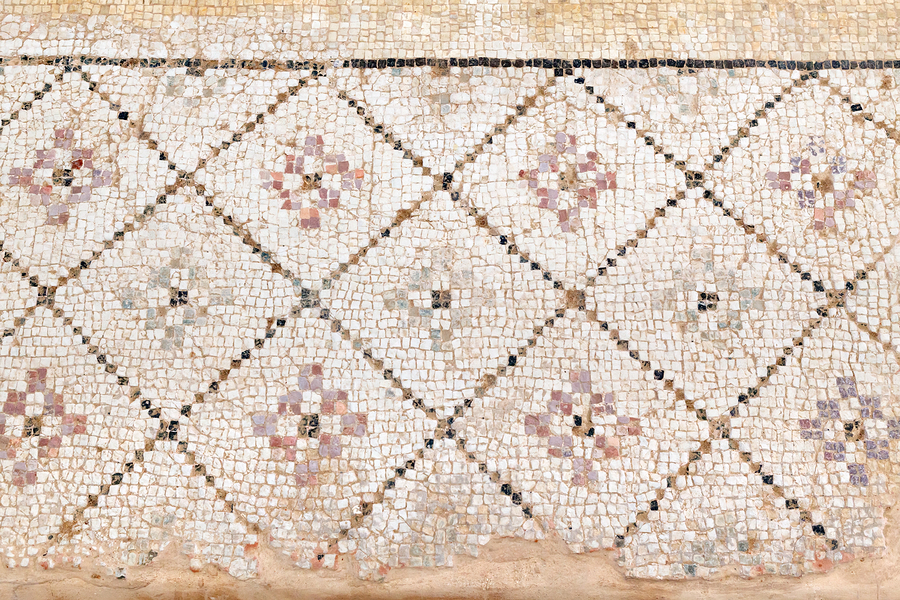 Los mosaicos recubrían los suelos en las viviendas romanas.