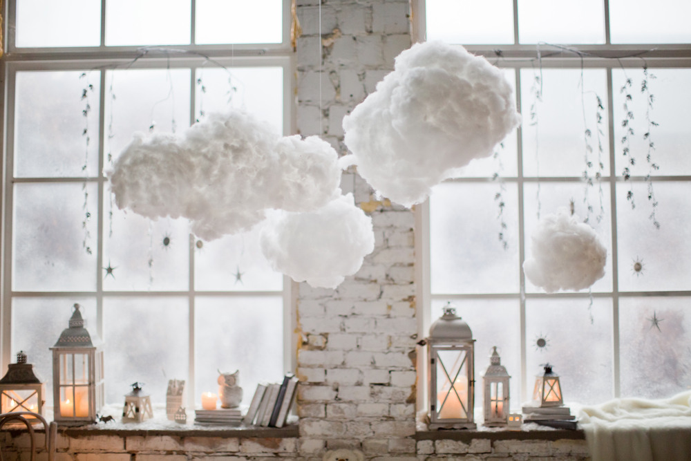 Make cloud lamps for your nursery.