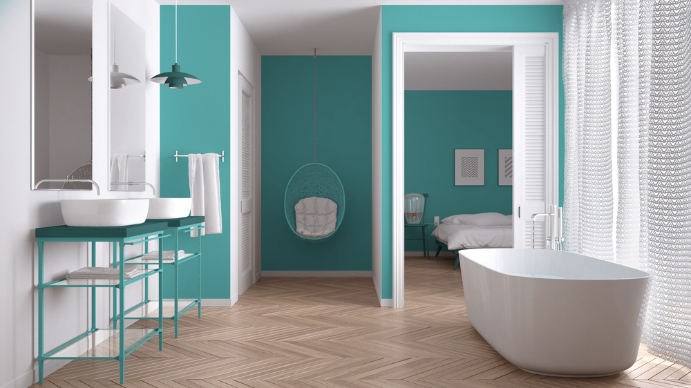 Crea un ambiente cautivador con baños color turquesa