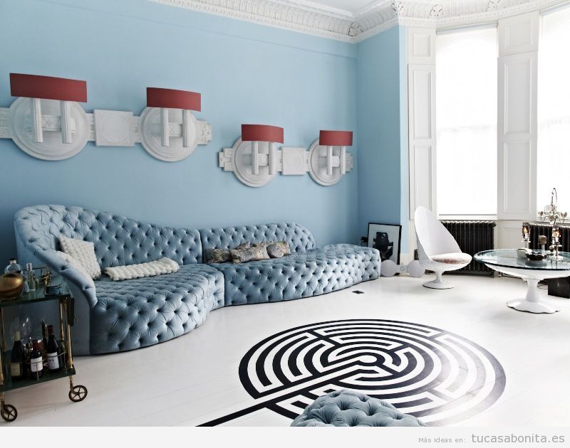 A surrealist living room.