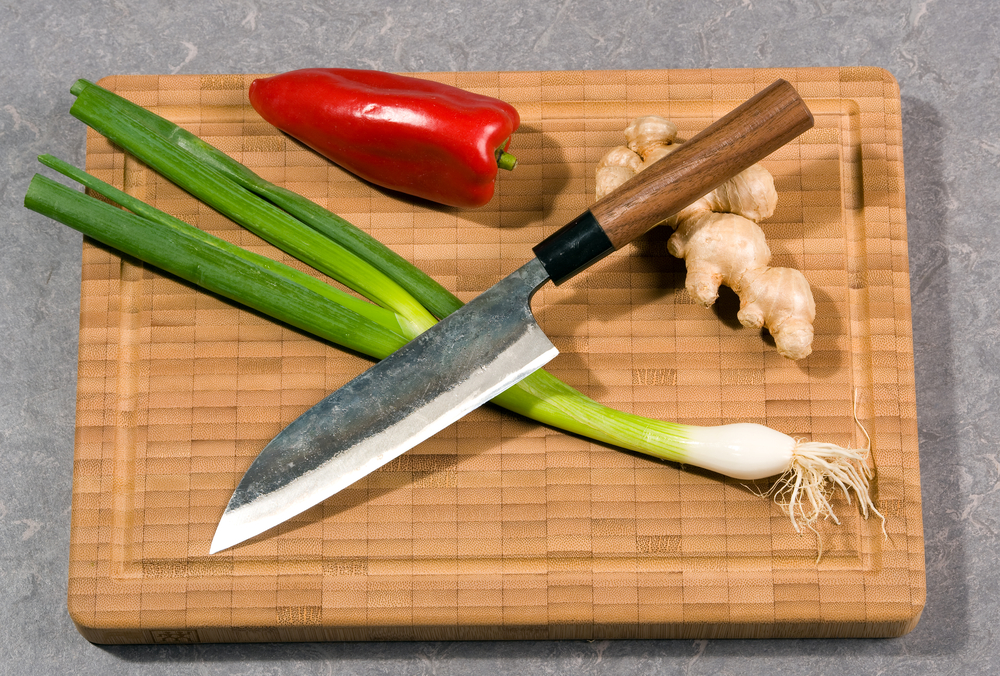Cuchillo japonés para cortar vegetales.