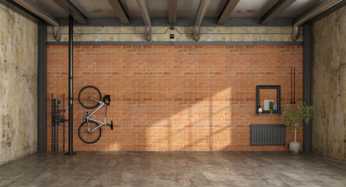 Hang your bike from a vertical bicycle rack so that it takes up less space.