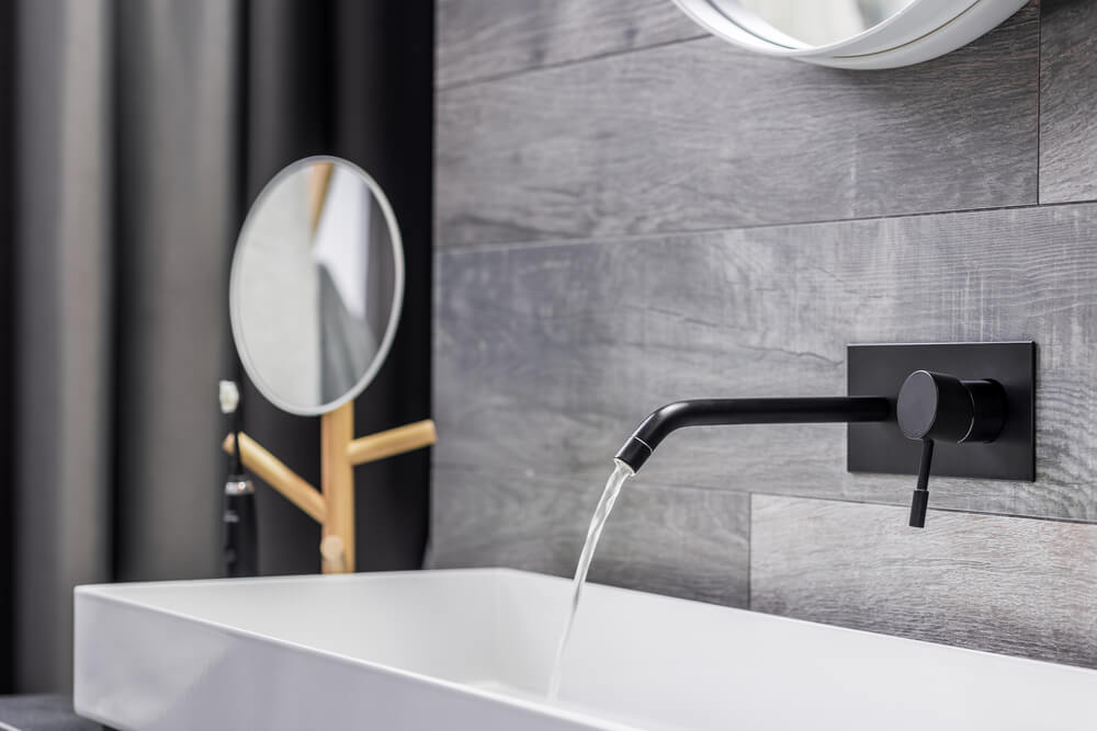 Wall-mounted faucets became a trend that remains.