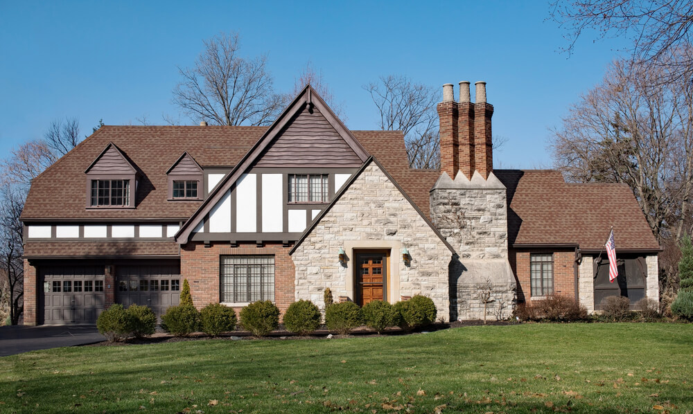The architectural style of Tudor houses in 2021