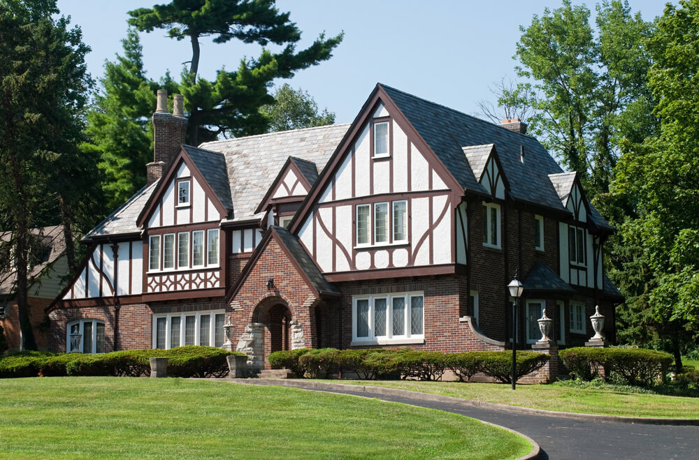 The architectural style of Tudor houses in 2021
