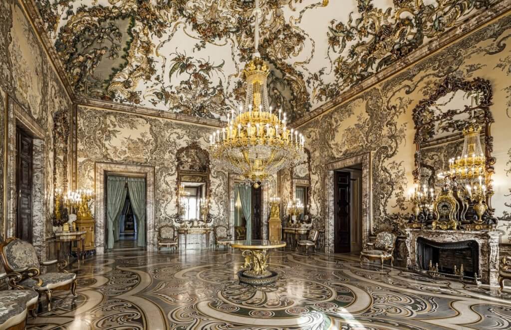 Salón de Gasparini del Palacio Real de Madrid.