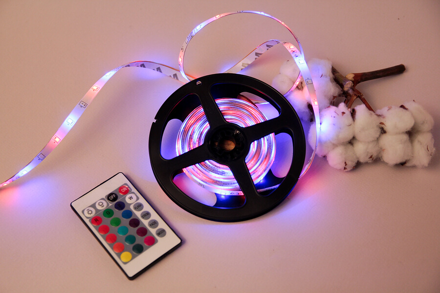 Las tiras y mangueras LED pueden venir de varios colores.