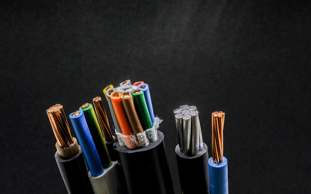 Tipos de cables según el color.