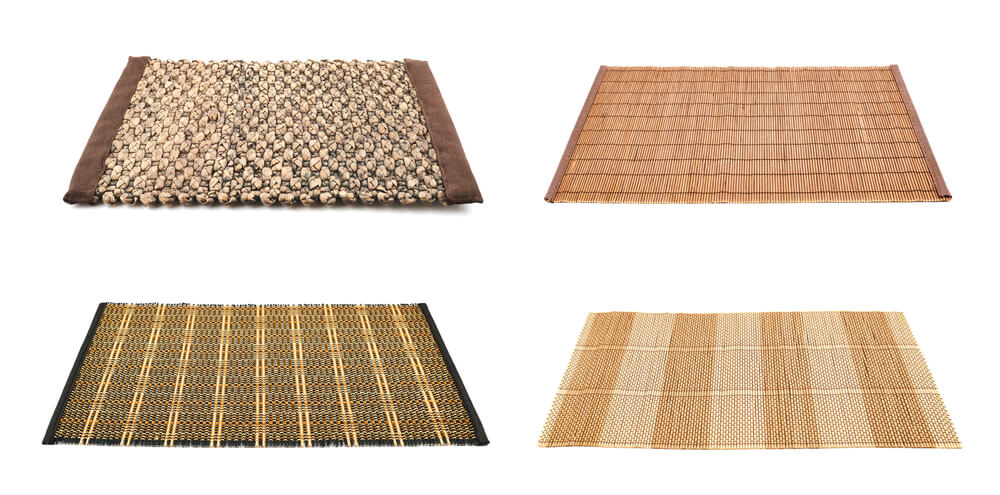 Combinar alfombras naturales.