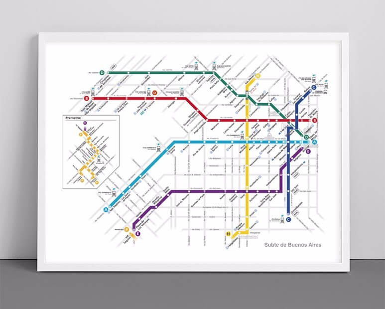 Mapa de metro.