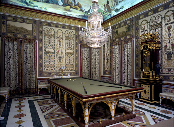 Sala de billar del Palacio de Aranjuez.