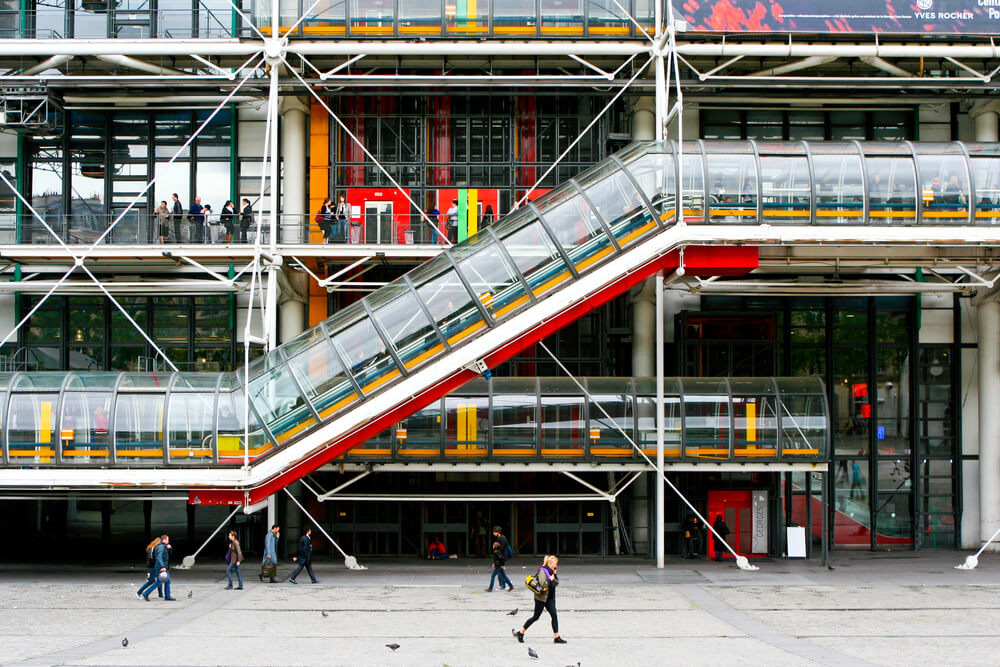 Aspectos estéticos del Centro Pompidou.