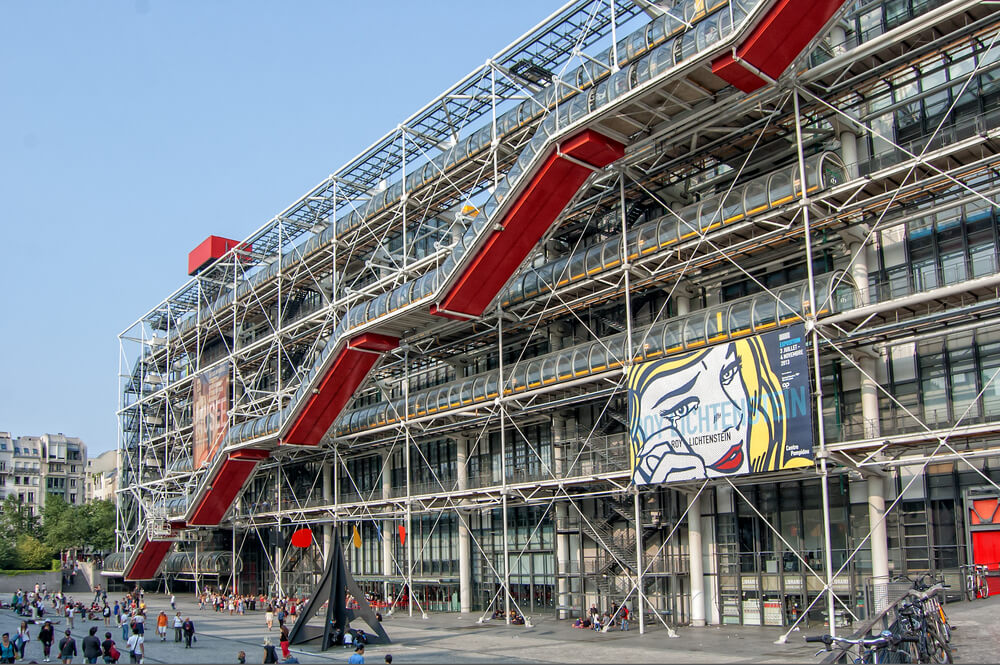 Exterior del Centro Pompidou.