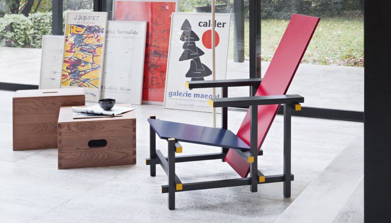 La silla Red and Blue, un icono del mobiliario de diseño
