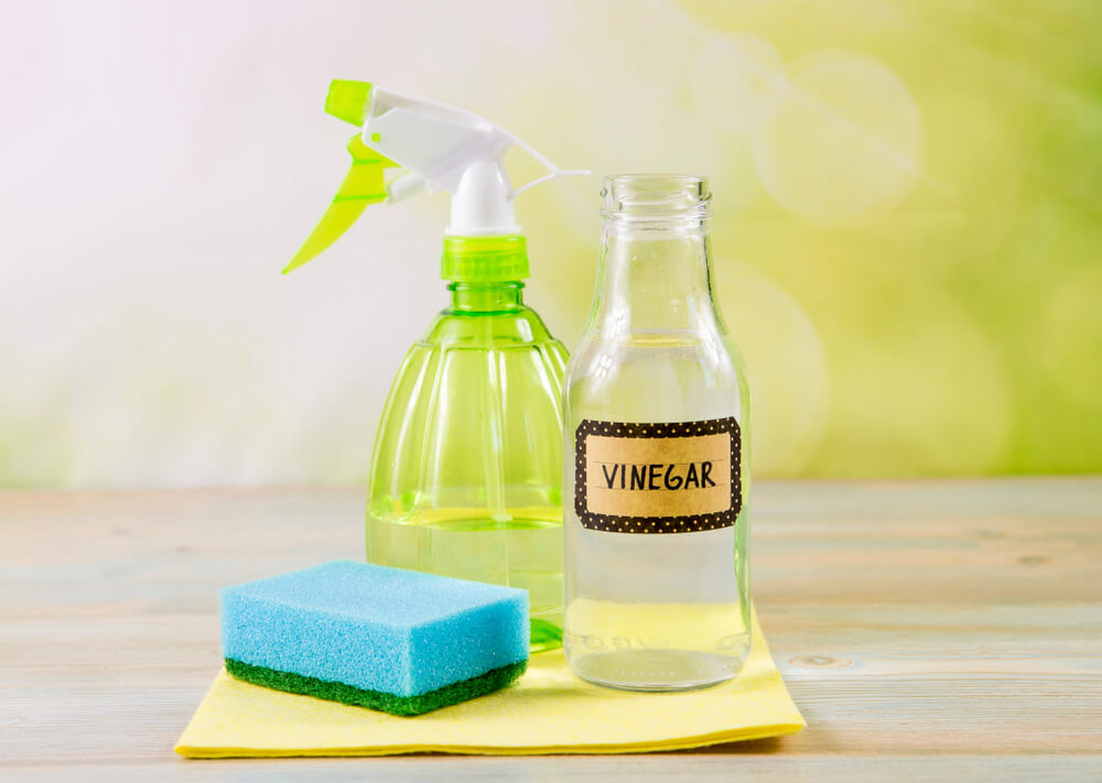 Use of white vinegar.
