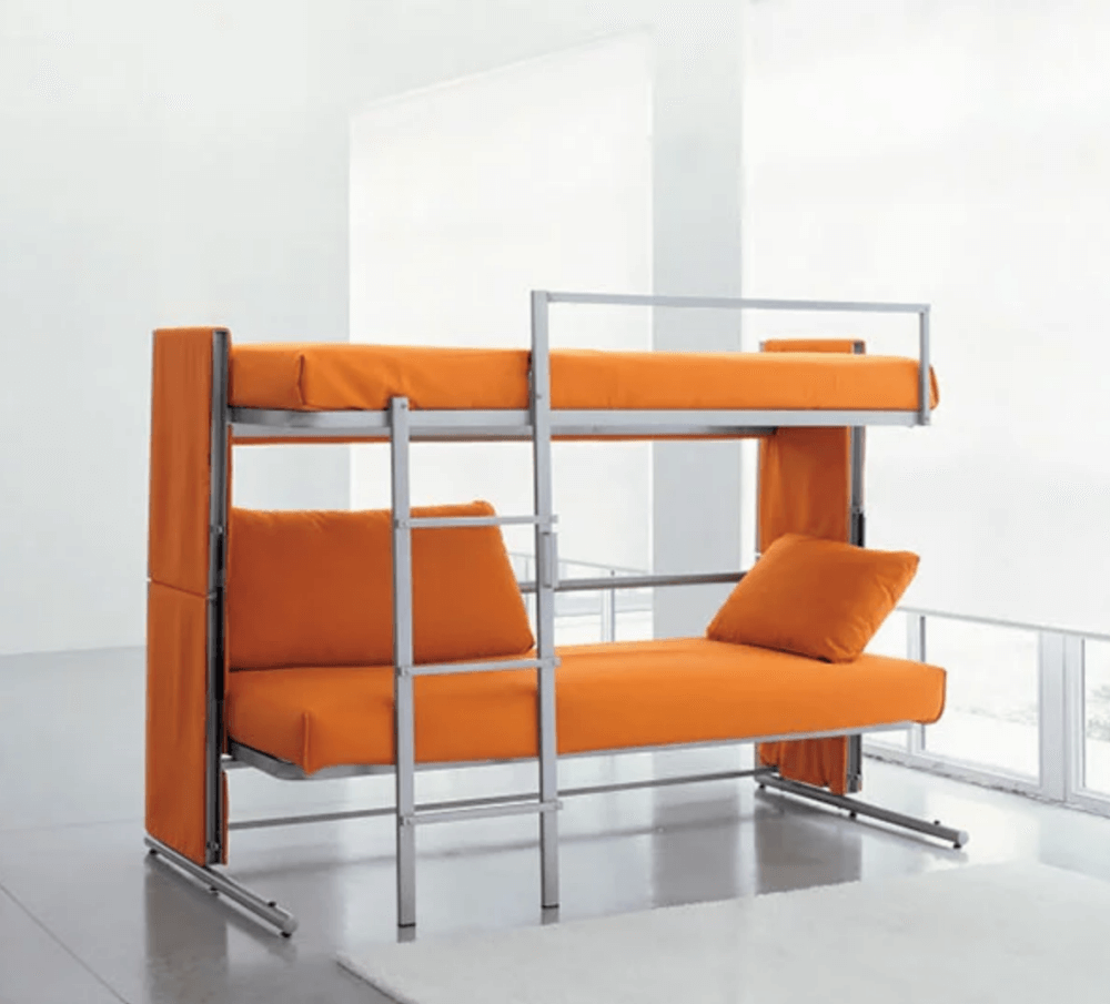 Muebles modulares: sofá litera