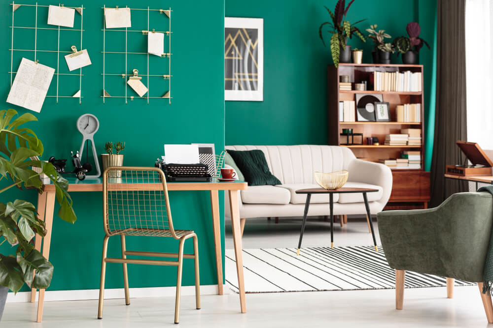 Decorate with emerald green
