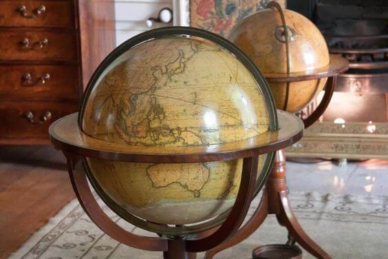 An ancient globe