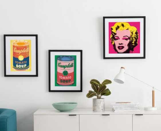 Artículos para el hogar basados en el arte de Andy Warhol