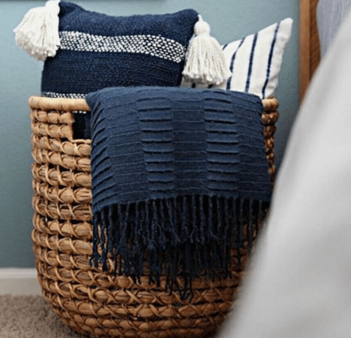 decorate with baskets