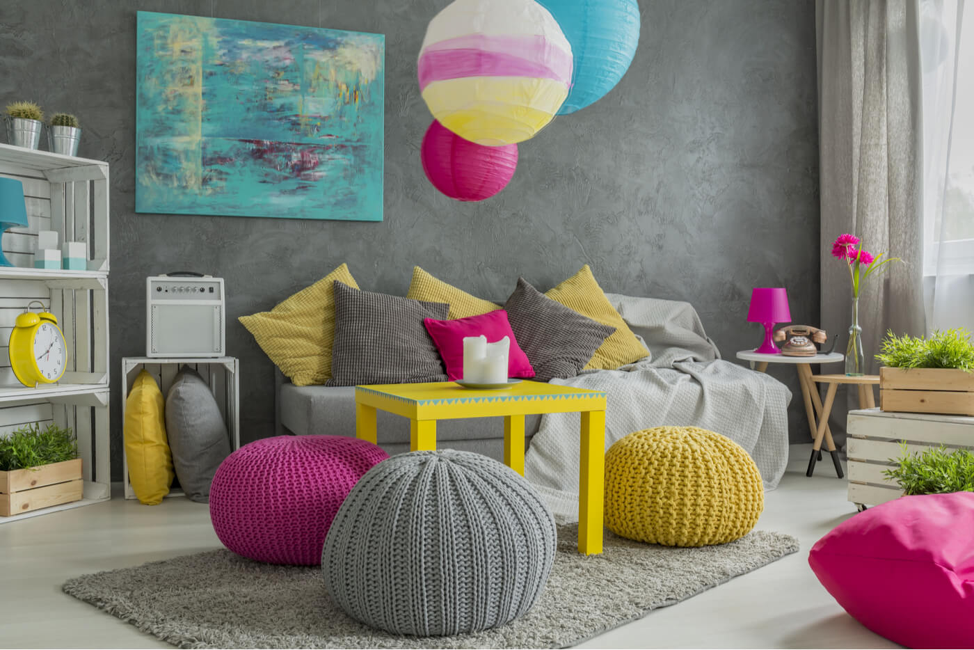 Decorate with colorful furniture without fear of being wrong