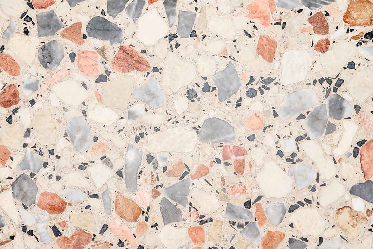 Terrazzo is a recycled material.